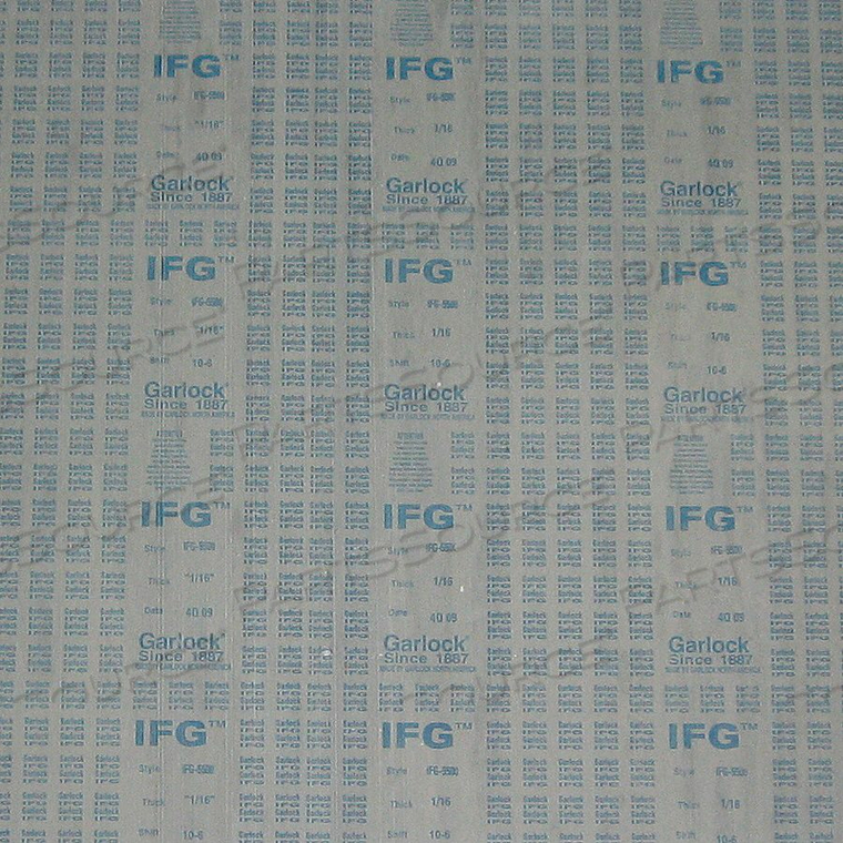 GASKET FIBER 1/16 IN T 30 X 30 IN by Garlock Sealing Technologies GASKET FIBER 1/16 IN T 30 X 30 IN by Garlock Sealing Technologies