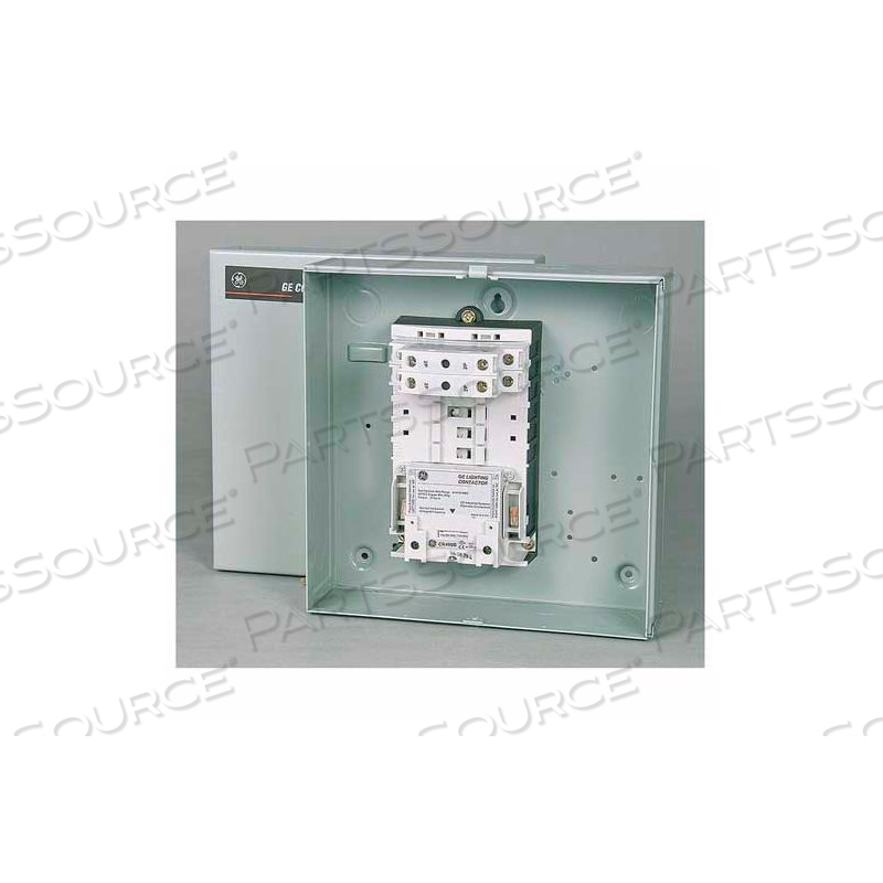 CONTACTOR PANEL W/NEMA 1 ENCLOSURE, 30A, 10 POLE (9)NO (1)NC, 120V 