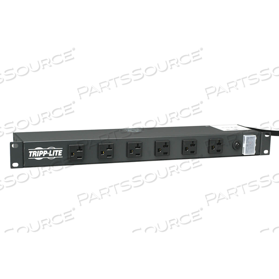POWER STRIP 12-OUTLET RACKMOUNT METAL 5-20R 15FT CORD 20A 1URM by Tripp Lite