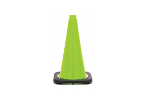 TRAFFIC CONE, NOT APPROVED FOR ROADWAY USE, NON-REFLECTIVE, GRIP TOP WITH BLACK BASE, 18 IN CONE HT by JBC Safety Plastic, Inc. TRAFFIC CONE, NOT APPROVED FOR ROADWAY USE, NON-REFLECTIVE, GRIP TOP WITH BLACK BASE, 18 IN CONE HT by JBC Safety Plastic, Inc.