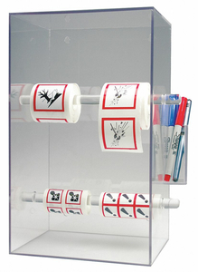 TAPE AND LABEL DISPENSER ACRYLIC CLEAR by Accuform Manufacturing, Inc.