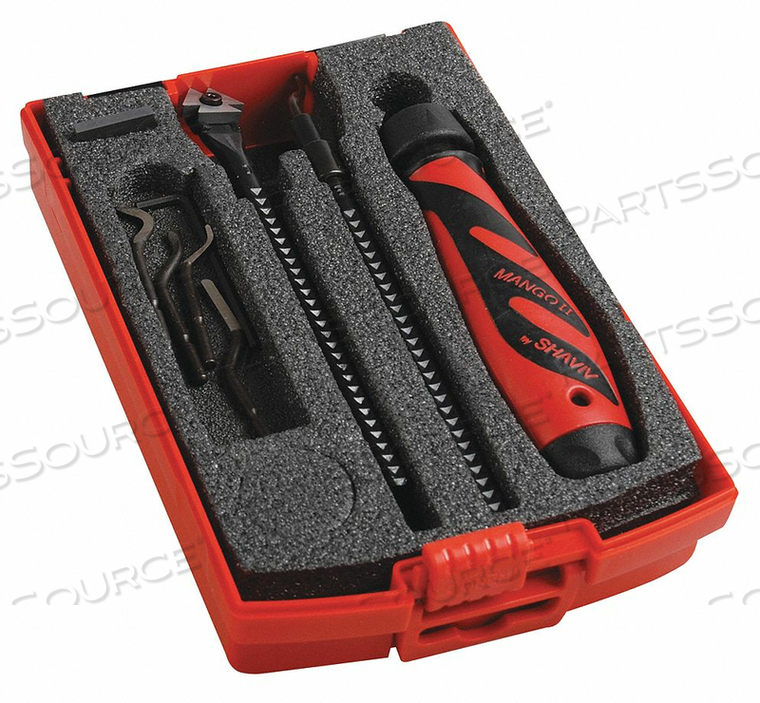 DEBURRING TOOL SET PLASTIC HI SPEED STL. by Shaviv