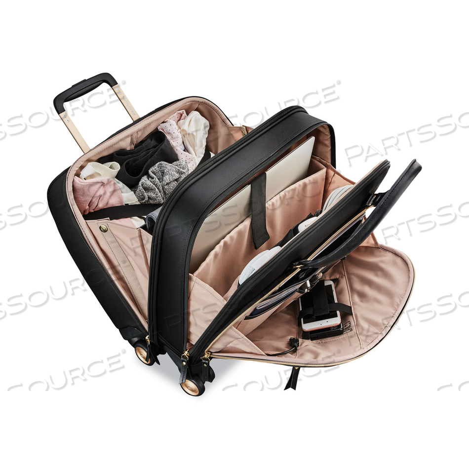 MOBILE SOLUTION MOBILE OFFICE CASE, FITS DEVICES UP TO 15.6", NYLON, 16.5 X 7 X 15.5, BLACK 