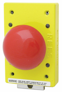 EMERGENCY STOP PUSH BUTTON RED by Rees