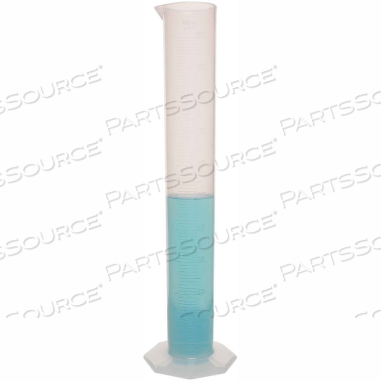 SINGLE SCALE GRADUATED CYLINDER, 1000ML CAPACITY, 10ML GRADUATION, CLEAR, 1/PK by Bel-Art Products