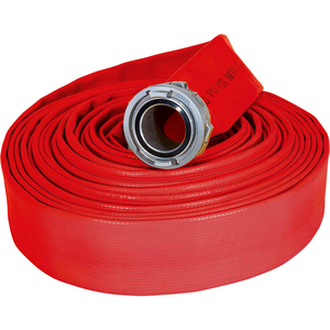 JAFRIB STANDARD NITRILE FIRE HOSE, 4" X 100 FT, 225 PSI, RED by Armored Textiles