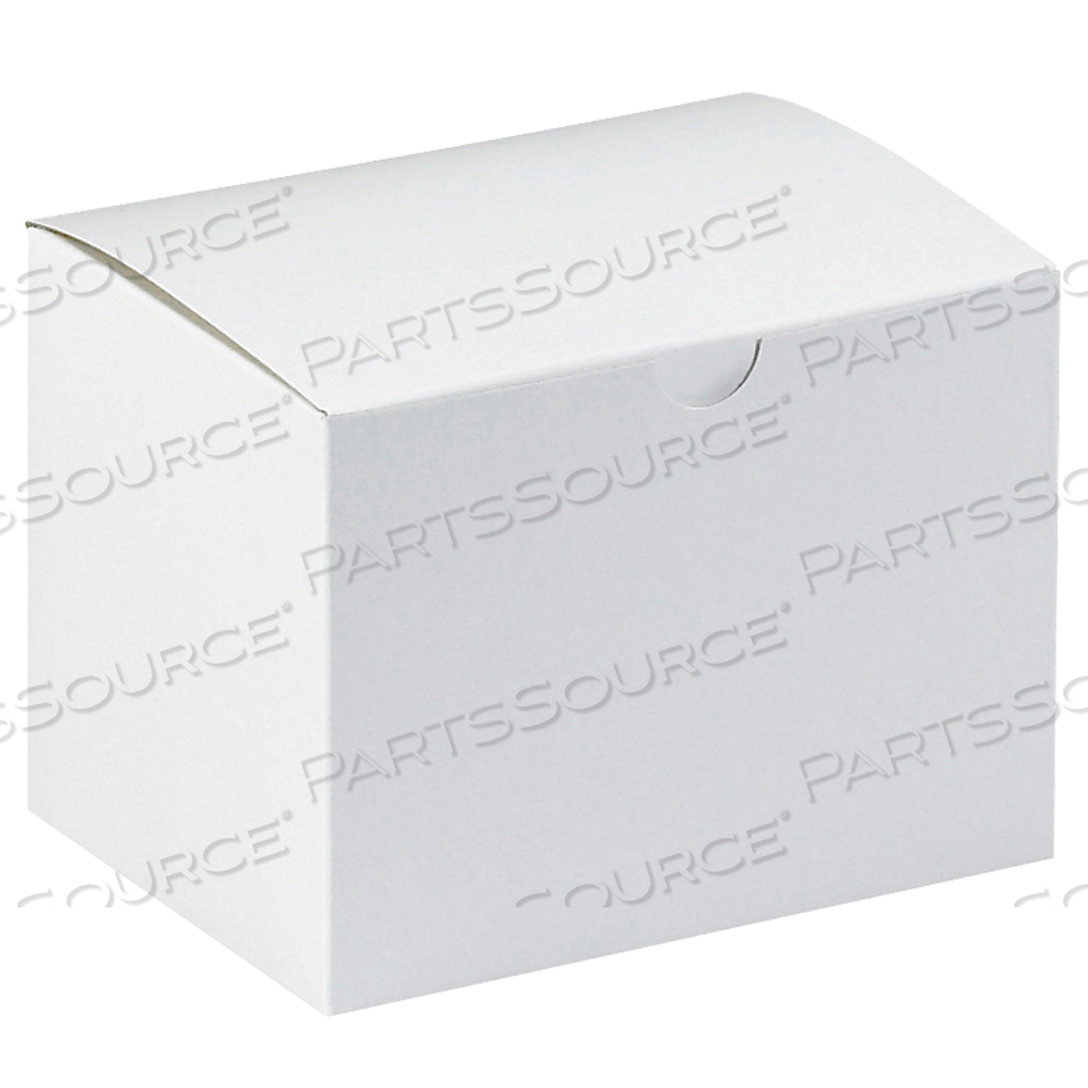 GIFT BOXES, 6" X 4 1/2" X 4 1/2", WHITE, 100/CASE by BOX Partners (Box Acquisitions, LLC)