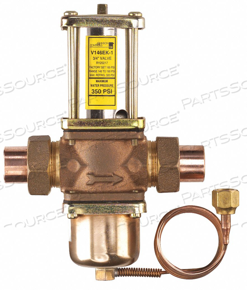 WATER REGULATING VALVE 2 WAY 3/4 IN by Johnson Controls