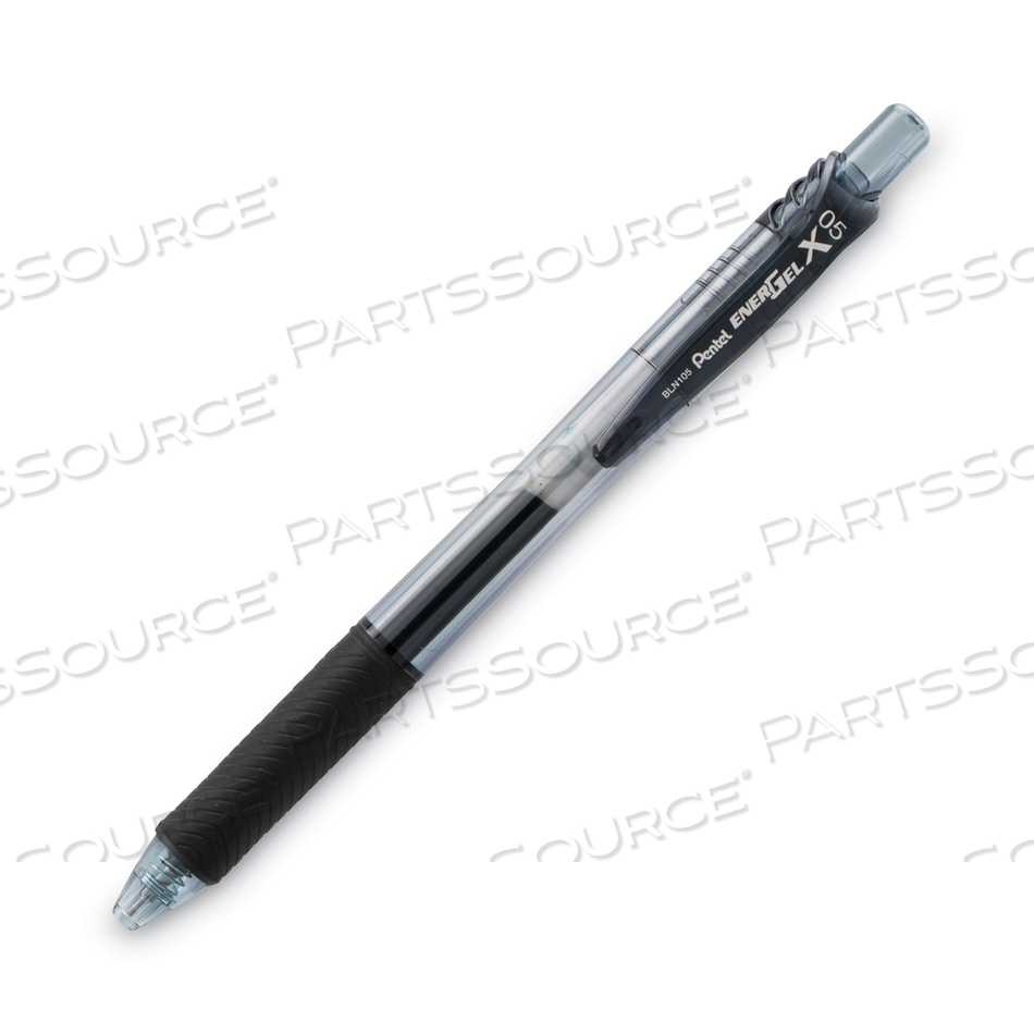 ENERGEL-X GEL PEN, RETRACTABLE, FINE 0.5 MM NEEDLE TIP, BLACK INK, BLACK BARREL by Pentel of America ENERGEL-X GEL PEN, RETRACTABLE, FINE 0.5 MM NEEDLE TIP, BLACK INK, BLACK BARREL by Pentel of America