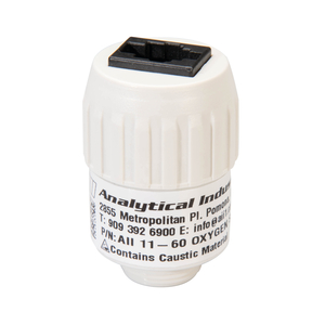 SENSOR, STANDARD PHONE JACK, 0 TO 100%, WHITE, CLEAR, 3.5 TO 5.5 MV SIGNAL OUTPUT, 12 SEC RESPONSE, 0 TO 45 DEG C, MEETS FDA, ISO 9001, 0 TO by Analytical Industries Inc. (AII)