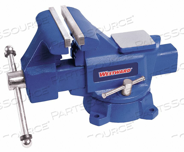 COMBINATION VISE, BODY TENSILE STRENGTH 30,000 PSI, SPINDLE TYPE COVERED, JAW FACE WIDTH 4 1/2 IN, JAW OPENING - MAXIMUM 4 IN, THROAT DEPTH  by Westward