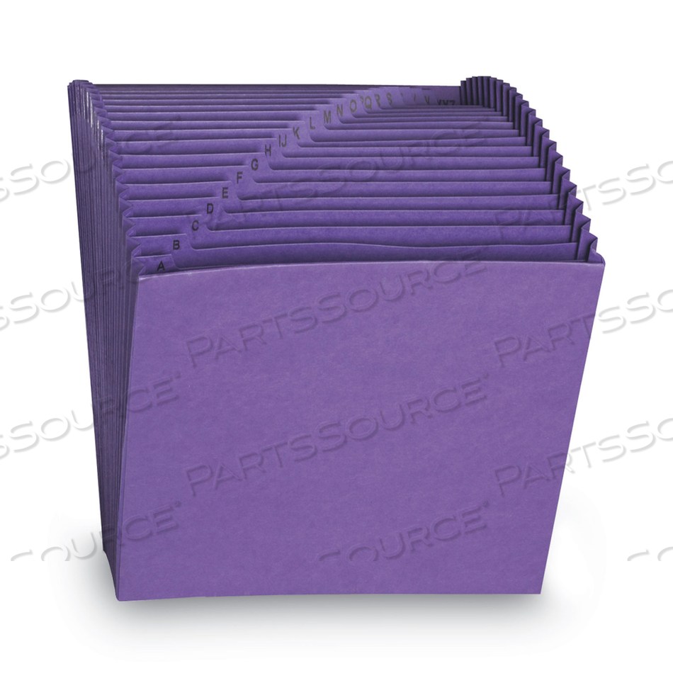 HEAVY-DUTY INDEXED EXPANDING OPEN TOP COLOR FILES, 21 SECTIONS, 1/21-CUT TABS, LETTER SIZE, PURPLE by Smead HEAVY-DUTY INDEXED EXPANDING OPEN TOP COLOR FILES, 21 SECTIONS, 1/21-CUT TABS, LETTER SIZE, PURPLE by Smead