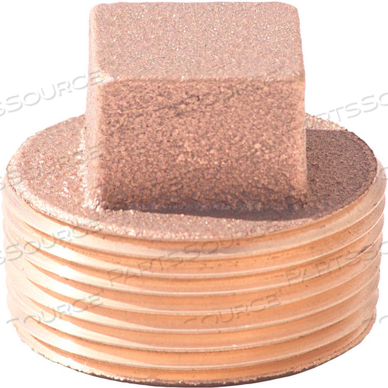 2 IN. LEAD FREE BRASS PLUG - MNPT - 125 PSI - IMPORT by Merit Brass Company 2 IN. LEAD FREE BRASS PLUG - MNPT - 125 PSI - IMPORT by Merit Brass Company