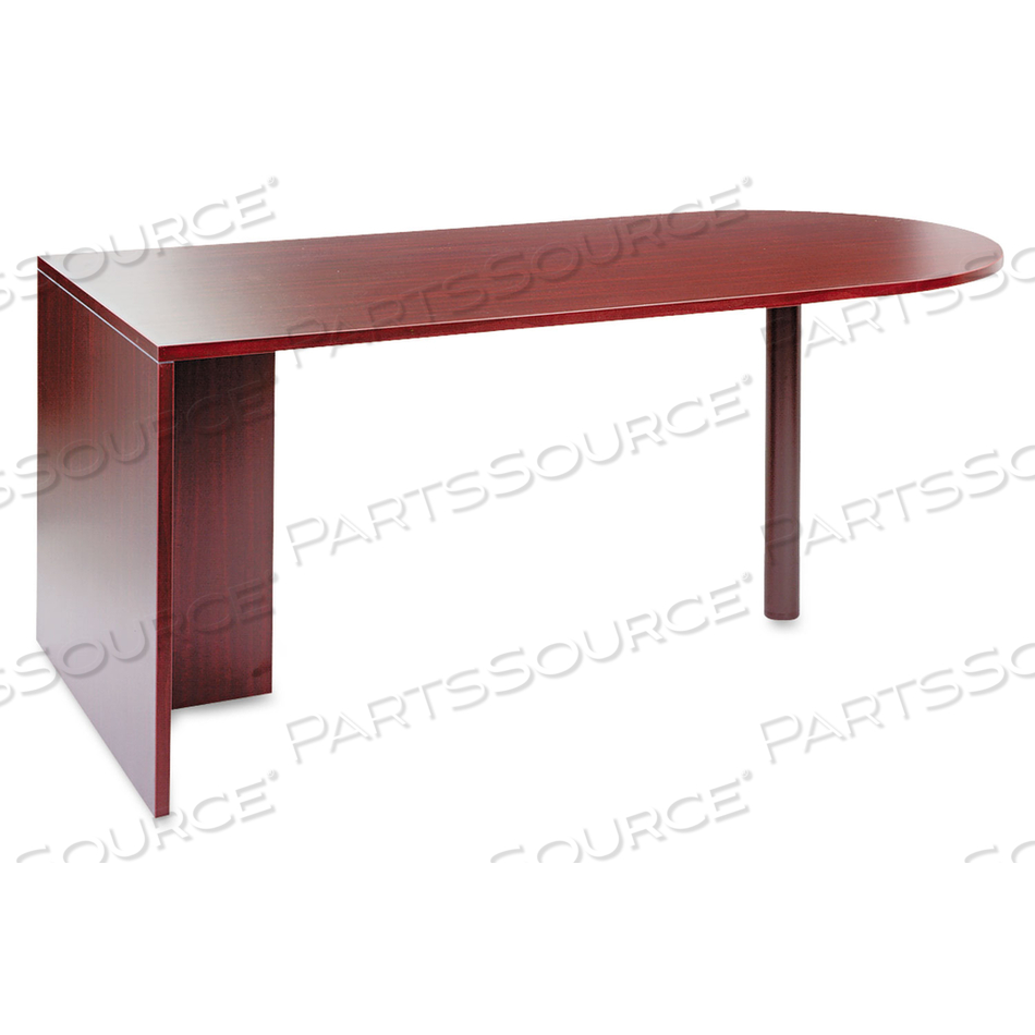 ALERA VALENCIA SERIES D-TOP DESK, 71" X 35.5" X 29.63", MAHOGANY by Alera