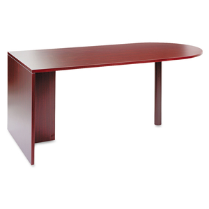 ALERA VALENCIA SERIES D-TOP DESK, 71" X 35.5" X 29.63", MAHOGANY by Alera