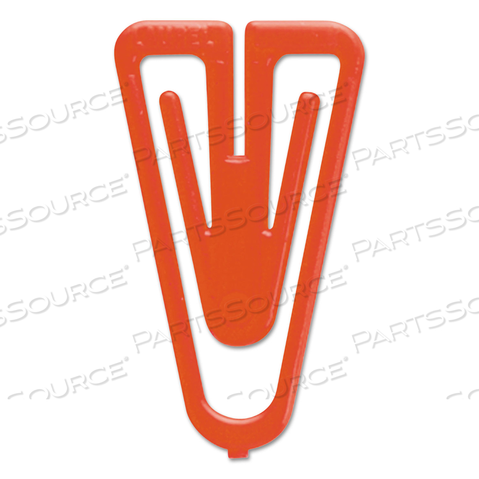 PLASTIKLIPS PAPER CLIPS, LARGE, SMOOTH, ASSORTED COLORS by Baumgartens