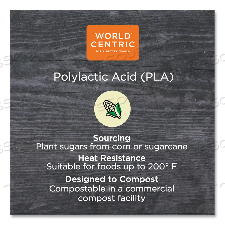 PLA CLEAR COLD CUPS, FLAT STYLE, 2 OZ, CLEAR by World Centric PLA CLEAR COLD CUPS, FLAT STYLE, 2 OZ, CLEAR by World Centric