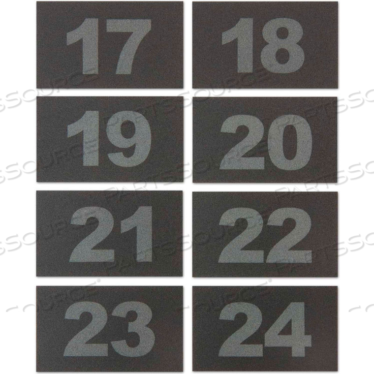 NUMBERS FOR ABS/WOOD CELLPHONE LOCKERS - NUMBERS 17-24 by United Visual Products