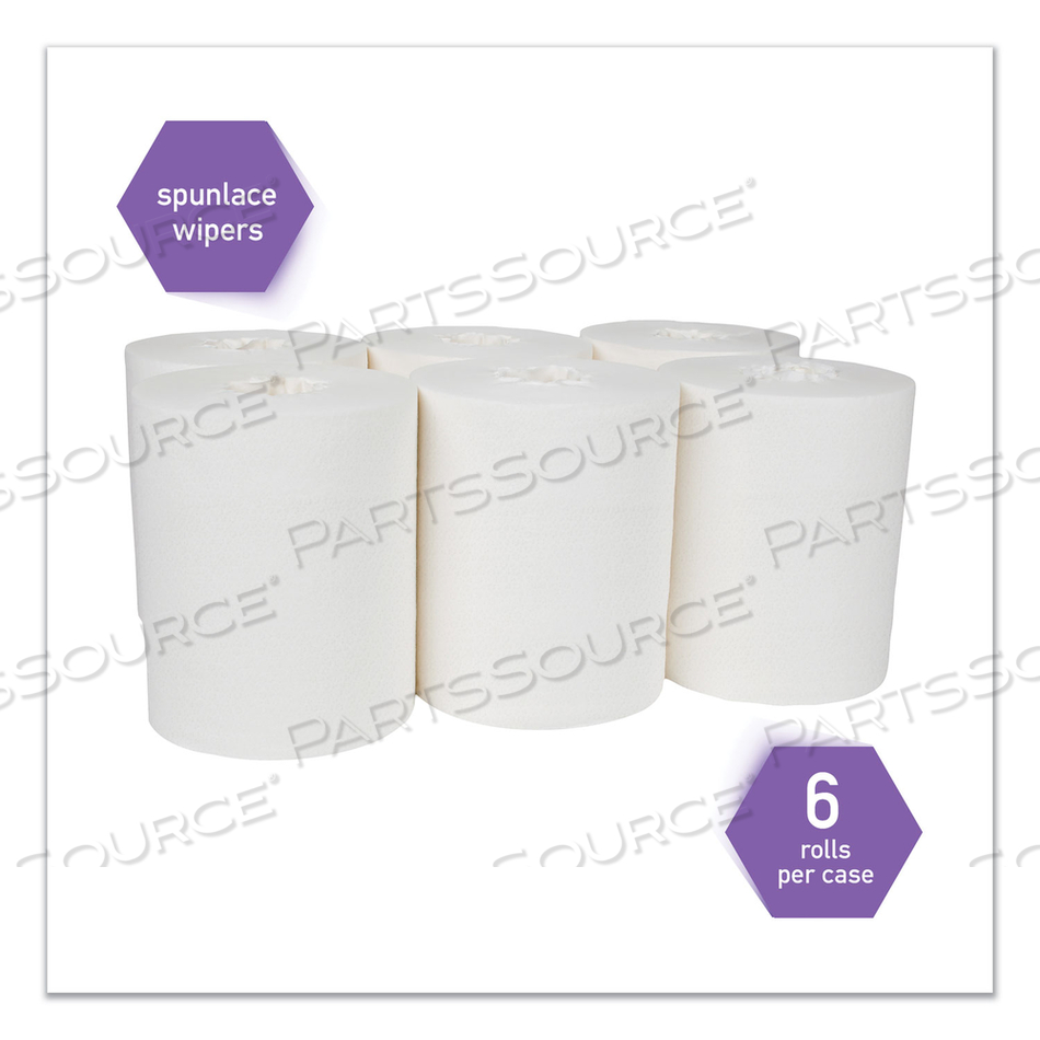 POWER CLEAN WIPERS FOR DISINFECTANTS, SANITIZERS AND SOLVENTS WETTASK CUSTOMIZABLE WET WIPING SYSTEM 250/ROLL by WypAll