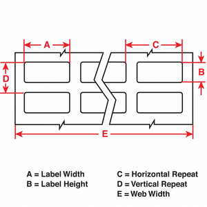 LABEL WHITE 1.5IN.WX0.75IN.H BRADY B-449 by Brady Americas