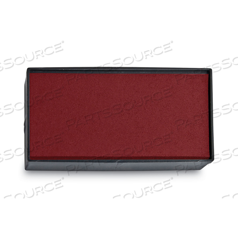 REPLACEMENT INK PAD FOR 2000PLUS 1SI15P, 3" X 0.25", RED 