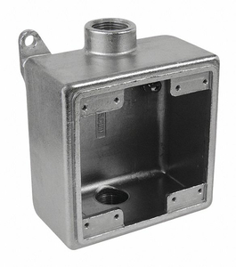 WEATHERPROOF BOX 2GANG 3/4 HUB 45CU. IN by Calbrite