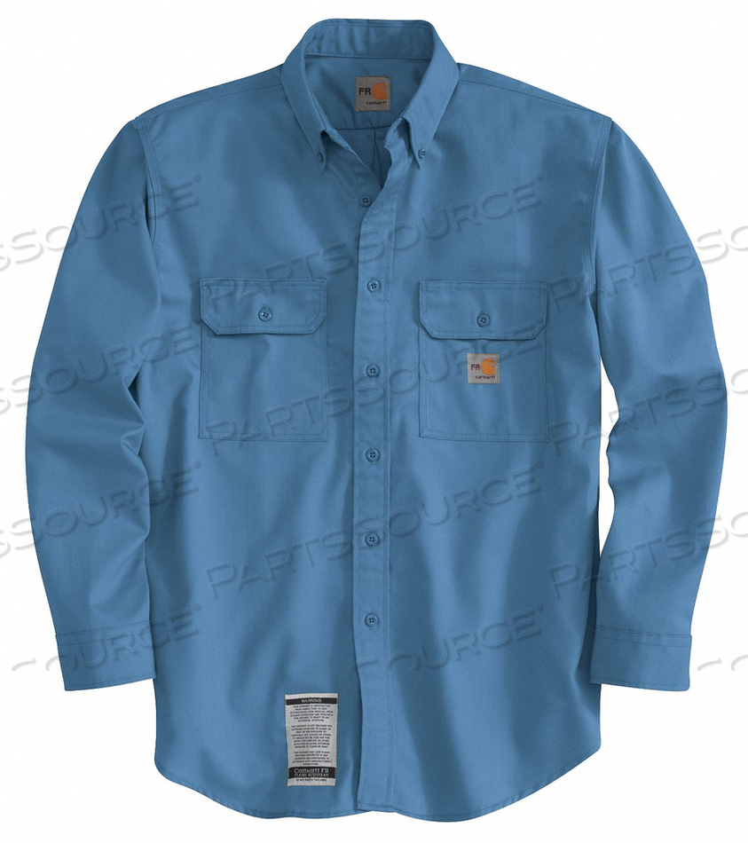 FR LONG SLEEVE SHIRT BLUE 3XL BUTTON by Carhartt FR LONG SLEEVE SHIRT BLUE 3XL BUTTON by Carhartt
