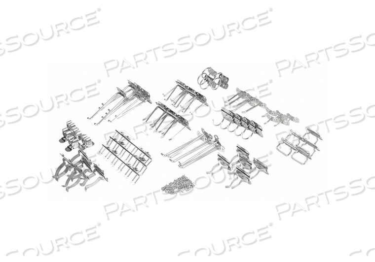 LOCK HOOK KIT SQUARE SILVER 3/8IN HOLE by Triton Products