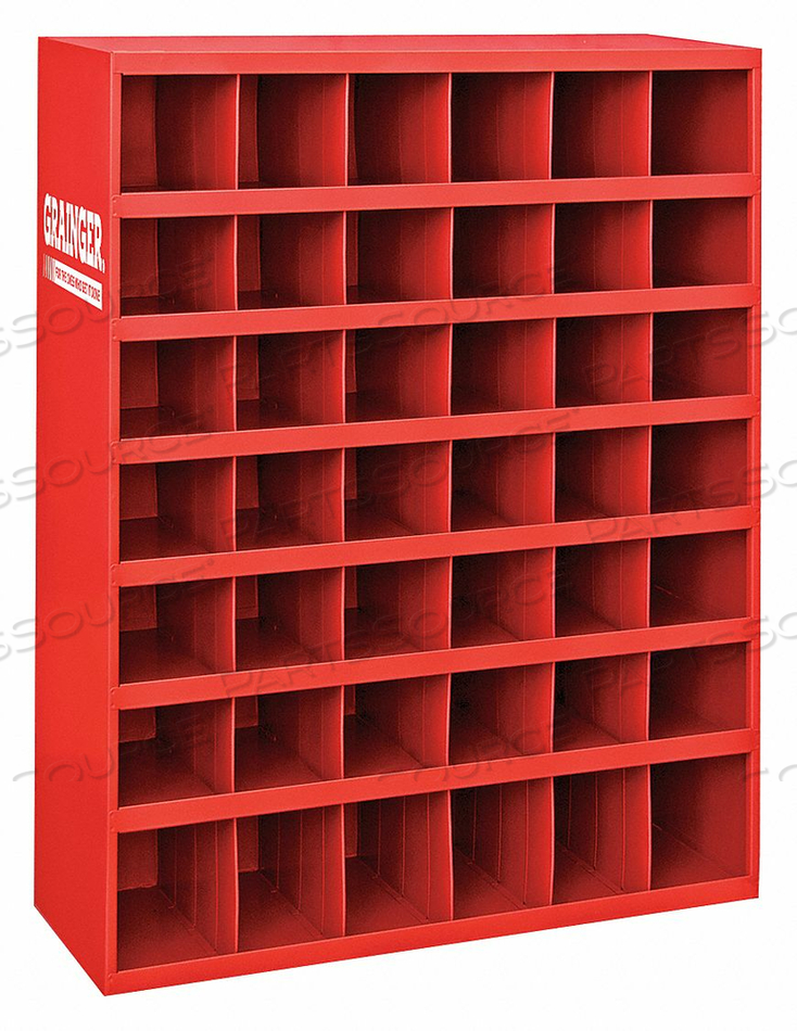PIGEONHOLE BIN UNIT 42 BINS 33-3/4X12X42 by Durham Manufacturing Company PIGEONHOLE BIN UNIT 42 BINS 33-3/4X12X42 by Durham Manufacturing Company