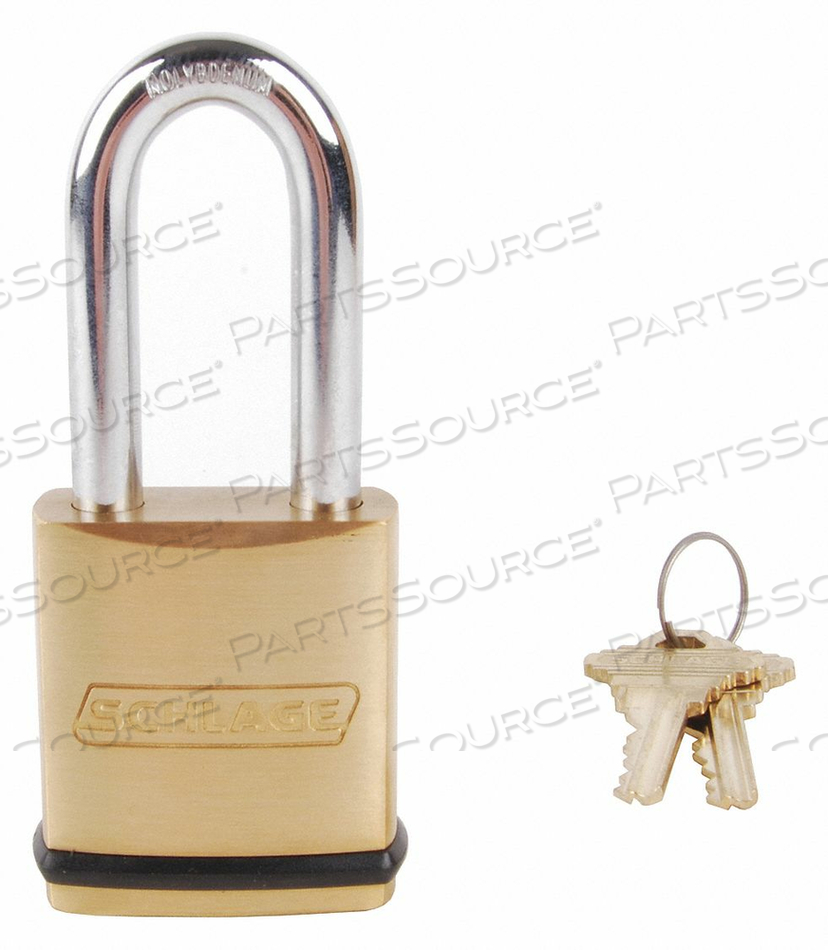 KEYED PADLOCK 3/4 IN RECTANGLE GOLD by Schlage Lock KEYED PADLOCK 3/4 IN RECTANGLE GOLD by Schlage Lock