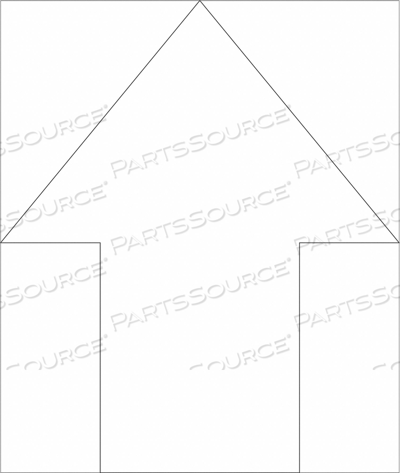 FLOOR STENCIL ARROW POLYETHYLENE by Electromark