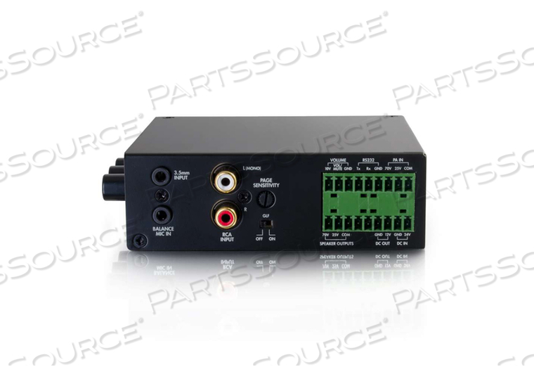 25/70V 50W PLENUM RATED AUDIO AMPLIFIER, BLACK by Legrand AV (C2G) 25/70V 50W PLENUM RATED AUDIO AMPLIFIER, BLACK by Legrand AV (C2G)