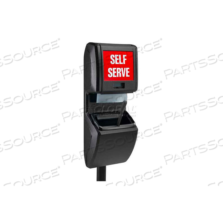 VUE-T-FUL WINDSHIELD SERVICE CENTER, POLE-MOUNTED, BLACK by Dci Marketing