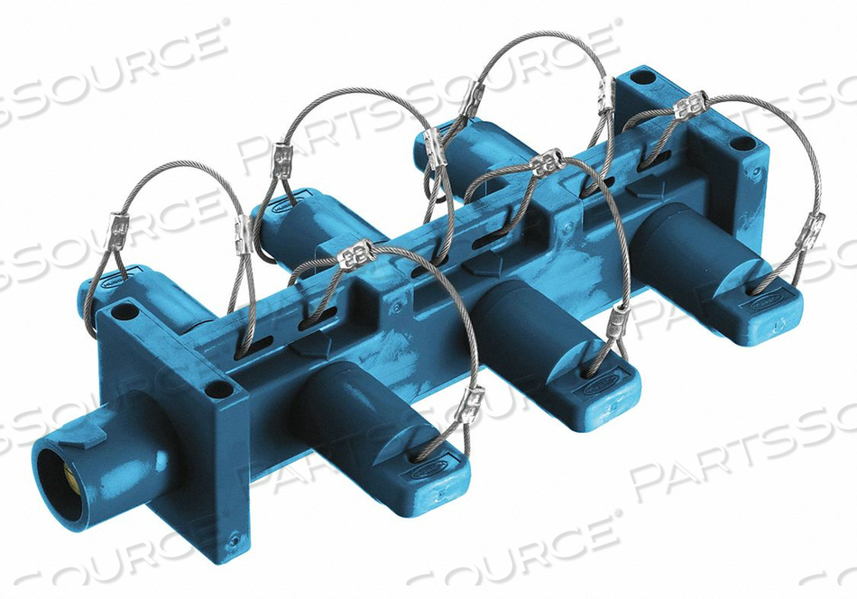 DISTRIBUTION BLOCK 600VAC/250VDC BLUE by Hubbell Power Systems DISTRIBUTION BLOCK 600VAC/250VDC BLUE by Hubbell Power Systems