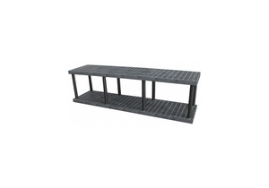 PLASTIC SHELVING OPEN 27 H 2 SHELF by SPC Industrial