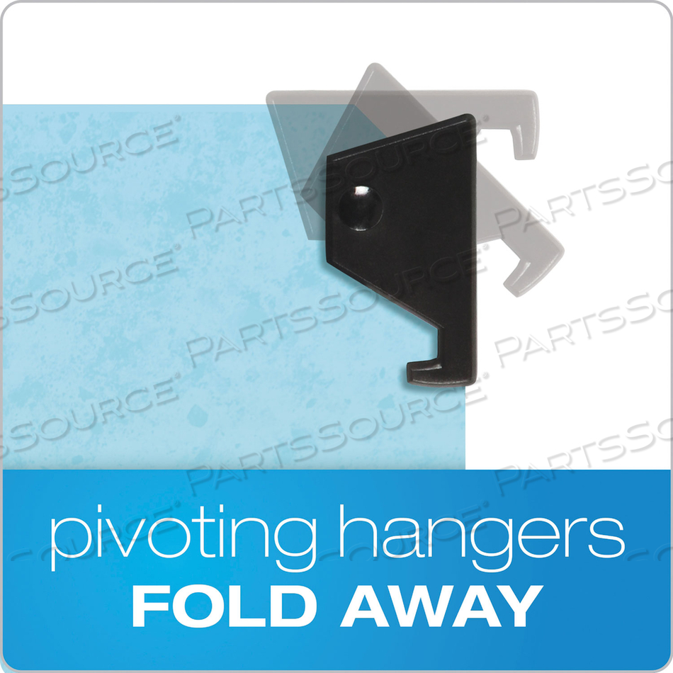 HANGING CLASSIFICATION FOLDERS WITH DIVIDERS, LEGAL SIZE, 2 DIVIDERS, 2/5-CUT EXTERIOR TABS, BLUE 