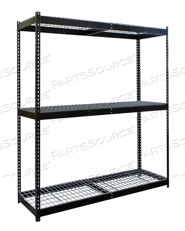 BOLTLESS SHELVING STARTER 84 H BLACK by Hallowell BOLTLESS SHELVING STARTER 84 H BLACK by Hallowell