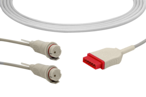 12 FT DUAL IBP TRANSDUCER ADAPTER CABLE by Vyaire Respiratory Diagnostics LLC.