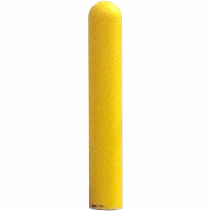 SMOOTH BOLLARD POST SLEEVE, 5" HDPE DOME TOP, YELLOW by Ideal Shield