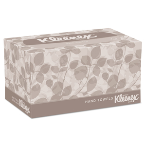 HAND TOWELS, POP-UP BOX, CLOTH, 1-PLY, 9 X 10.5, WHITE, 120/BOX, 18 BOXES/CARTON by Kleenex