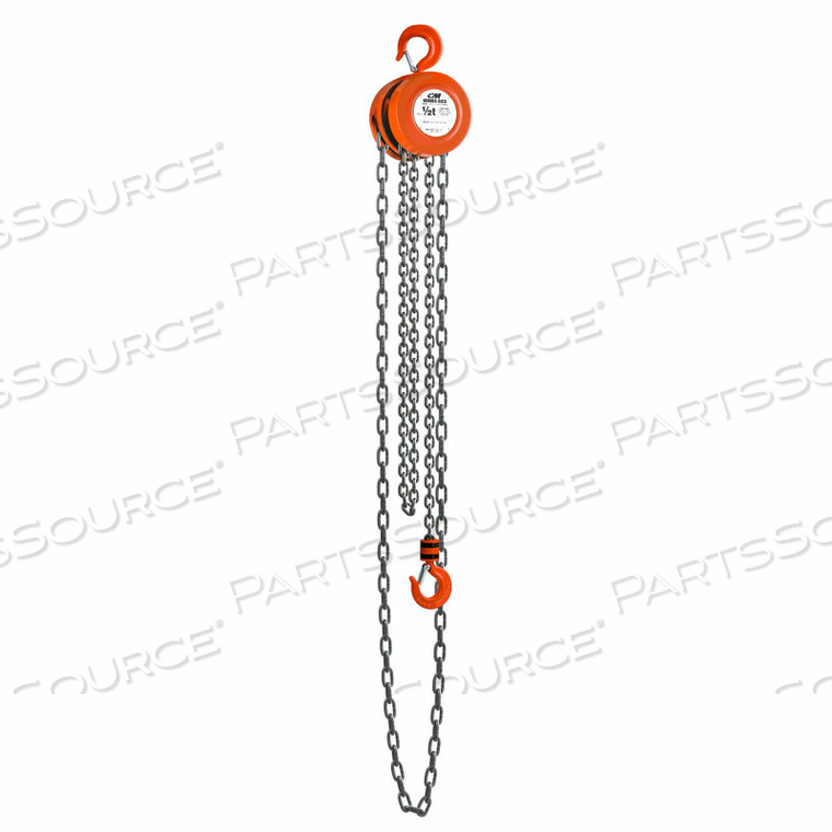 SERIES 622 HAND CHAIN HOIST 1/2 TON CAPACITY 10' LIFT by Columbus McKinnon SERIES 622 HAND CHAIN HOIST 1/2 TON CAPACITY 10' LIFT by Columbus McKinnon
