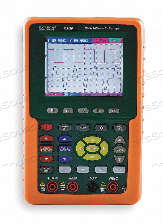 DIGITAL OSCILLOSCOPE, LCD, 8 BITS by Extech Instruments DIGITAL OSCILLOSCOPE, LCD, 8 BITS by Extech Instruments