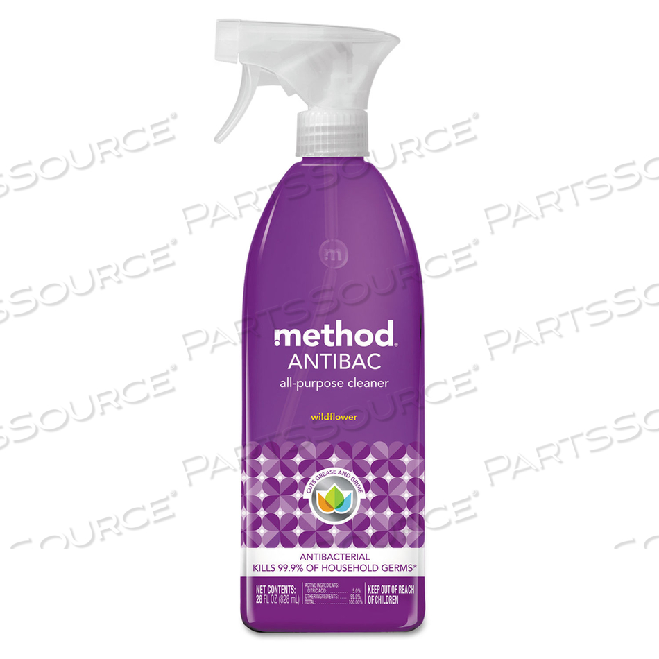 ANTIBAC ALL-PURPOSE CLEANER, WILDFLOWER, 28 OZ SPRAY BOTTLE by Method