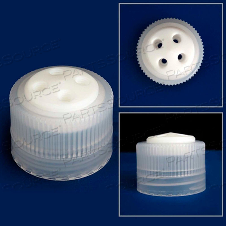 4-PORT CAP/FILLING CAP WITH PLUGS, FOR NALGENE BOTTLES WITH 38-430 CLOSURE 