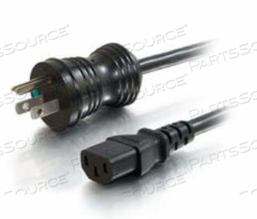 15FT 16 AWG NEMA 5-15P - C13 HOSPITAL GRADE POWER CORD - BLACK by Legrand AV (C2G)