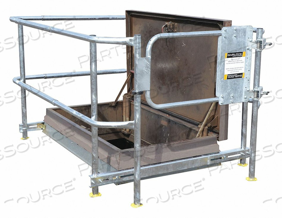 ROOF HATCH SAFETY RAIL 96-120 L 36-60 W by Garlock Safety Systems ROOF HATCH SAFETY RAIL 96-120 L 36-60 W by Garlock Safety Systems