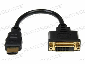 8 IN HDMI TO DVI-D VIDEO CABLE ADAPTER - HDMI MALE TO DVI FEMALE by StarTech.com Ltd.