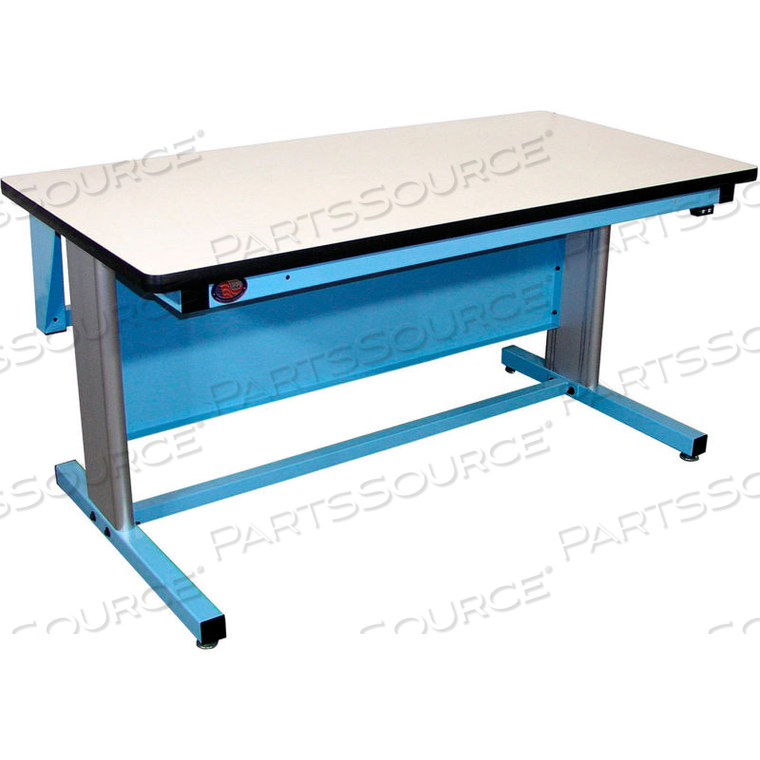 60 X 30 ERGOLINE ELECTRIC HEIGHT ADJUSTABLE WORKBENCH ESD LAMINATE TOP by Proline 60 X 30 ERGOLINE ELECTRIC HEIGHT ADJUSTABLE WORKBENCH ESD LAMINATE TOP by Proline
