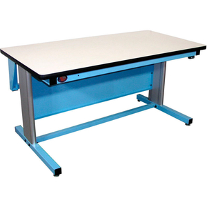 60 X 30 ERGOLINE ELECTRIC HEIGHT ADJUSTABLE WORKBENCH ESD LAMINATE TOP by Proline 60 X 30 ERGOLINE ELECTRIC HEIGHT ADJUSTABLE WORKBENCH ESD LAMINATE TOP by Proline
