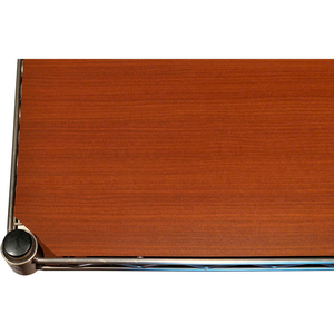 WOOD GRAIN PLASTIC SHELF LINER - 72"W X 24"D TEAK by Chadko LLC